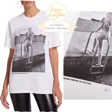 Wolford Newton t-shirt multi-grey white helmut newton photo design