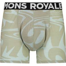 Merinowolle Unterhosen Mons Royale Herren, Funktionsunterhose, Hold 'em Shorty Boxer (M) Grau