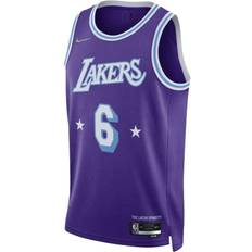 Nike Nike Los Angeles Lakers City Edition NBA Lebron James Swingman Sleeveless Jersey (Large)