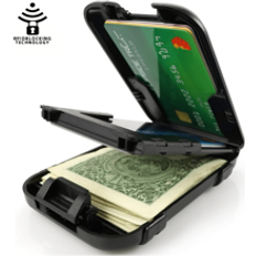 Shein Carbon Fiber Wallet Men's Cash Credit Card Holder