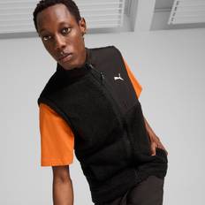 Puma Herr Västar Puma Men's OPEN ROAD Winterized Gilet Vest, Black Vest, Vest, Clothing