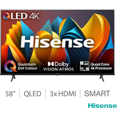 58 4k tv Hisense 58E7NQTUK 58 Inch QLED 4K UHD Smart TV