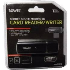 Bower Secure Digital/Micro SD Card Reader/Writer