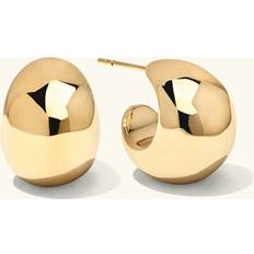 Ani Jewels Chunky Dome Earrings Gold