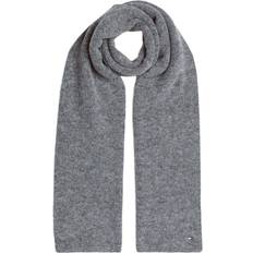Gråa Halsdukar & Sjalar Tommy Hilfiger Essential Flag Fuzzy Scarf MID GREY MELANGE One