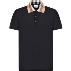 Clothing Burberry Burberry-Cody Polo Nero-Uomo