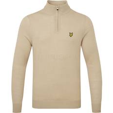 Clothing Lyle & Scott Merino 1/4 Zip Golf Sweater Safari KN2169G-X215