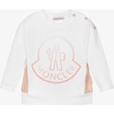 Moncler Sweatshirts Children's Clothing Moncler Enfant Girls Logo Sweatshirt - White