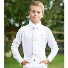 Korte mouw Overhemden Ruitershirt Korte Mouwen Premier Equine Mini - Blanc