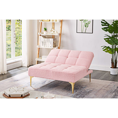 Mercer41 Convertible Single Bed Futon Pink Sofa