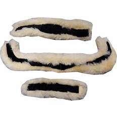 Beige Couvertures pour Chevaux Kavalkade Fourreau de bridon en peau d’agneau Ivy lambskin Ivella Beige