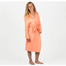 Orange - Women Robes NABAIJI Bademantel Mikrofaser Damen kompakt Kapuze koralle orange rosa