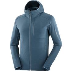 Salomon Herr Jackor Salomon Men's Essential Lightwarm Hoodie Midnight Navy