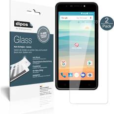 Bildschirmschutz Dipos Displayschutz Anti-Shock (2 Stück, Cherry Mobile Flare S6) Smartphone Schutzfolie