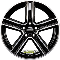 17" - 5/108 Autofelgen Dezent KG Dark Black Polished 7.5Jx17 5x108 ET50.5