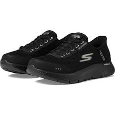 Skechers SKECHERS Performance Hands Free Slip-Ins Go Walk Flex 100% Waterproof Men's Walking Shoes Black/Black