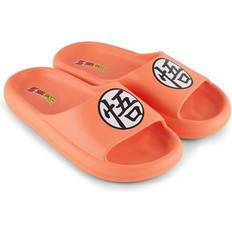 Slides Dragon Ball Z Men's Slides Goku Vegeta Gohan Slip On Comfort Slides (Orange, 8/9)