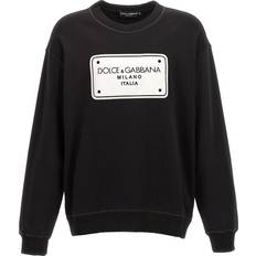 Dolce & Gabbana Man Truien Dolce & Gabbana Jersey Sweatshirt With DG Logo Tag Black