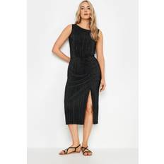 LTS Tall Plisse Dress Black