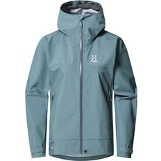 Haglöfs Women's Front Proof Jacket Waterproof jacket XL, turquoise