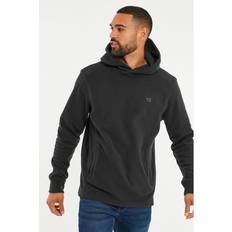 Clothing Threadbare 'Ryan' Microfleece Overhead Hoodie Dark Grey