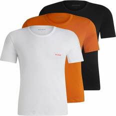 S T-shirts HUGO Logoprint Crew Neck Shirts - Oranje