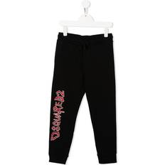 DSQUARED2 KIDS logo tracksuit bottoms kids Cotton yrs Black