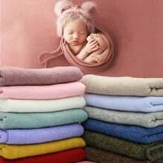 150X170cm Newborn Photography Props Backdrop Wrap Set Soft Fabrics Shoot Studio Accessories Baby Posing Frame Blankets Stretch Wraps