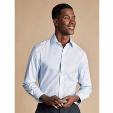 Charles Tyrwhitt Cotton Extra Slim Fit Check Shirt, Sky Blue