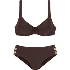 Bruna Bikiniset Vivance Bikini-set Braun Unifarben für Damen