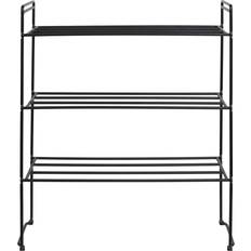 House Nordic Swansea Black Shoe Rack 49.5x60cm