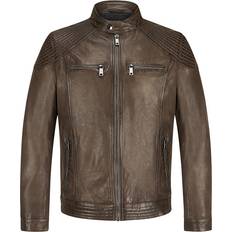 Milestone Lederjacke MSPARKER BRAUN