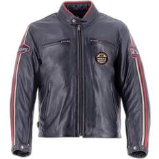 Helstons Motorrad-Lederjacke Ace Rag Bleu