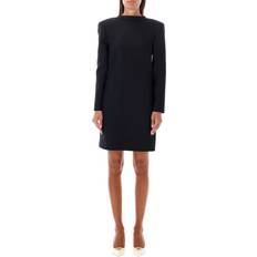 Wool Dresses Valentino CREPE COUTURE SHORT DRESS Woman BLACK