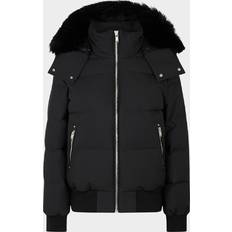 Moose Knuckles Women Jackets Moose Knuckles Womens Cloud Shearling Bomber Jacket Black