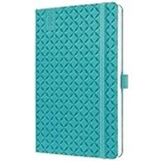 Blue Calendars Sigel Jolie Diary 2025 Approx A5 Hardcover Thermo PU Week To View Flair 135x203x16 mm Aqua Green