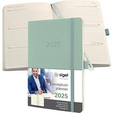 Sigel Conceptum Diary 2025 Approx A5 Week To View Softcover 135x210x27 mm Mint Green