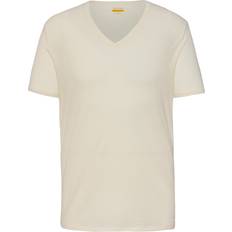 Beige - Herre Svedundertøj Icebreaker Anatomica S/S V Merino undertøj hvid