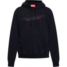 Diesel Industry Denim Division Design Black Hoodie