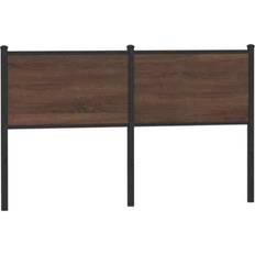 140 cm Têtes de lit vidaXL Brown Oak 140 cm Engineered Wood And Steel Headboard 140cm