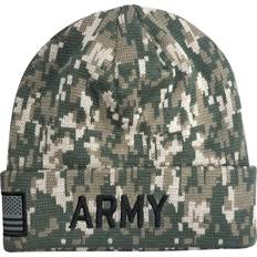 Camouflage Beanies Icon Sports U.S. Army Beanie in Digital Camo for Adult Unisex Men and Women, Military Winter Knit Hats for Veterans