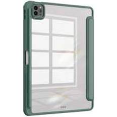 Shein Dark Green Tri-Fold Silicone Foldable Pad Case for Apple iPad Mini 4/5/6 9.7/10.2/10.5 Inches Air 13 And Pro 11 M4 Models