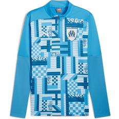 Giacche & Maglioni Puma Olympique Marseille Pre Match 1/4 Zip Top Blue Mens