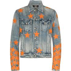 Amiri Jackets Amiri CHEMIST STAR TRUCKER Clay Indigo Denim Jackets "Blue" men Polyester/Elastane/Cotton