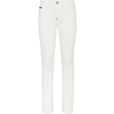 Philipp Plein Women Jeans Philipp Plein logo-patch skinny jeans women Cotton/Elastane White