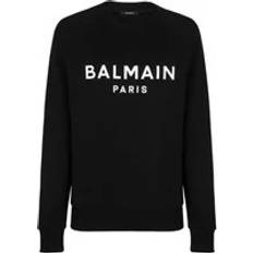 Balmain Herre Sweatere Balmain Paris Trykt Sweatshirt - Sort