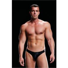 Envy Wet Look Low Rise Thong Black