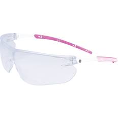 Pink Eye Protections General Electric White/Pink Safety Glasses Clear Lens Anti-Fog (GE130CAF)