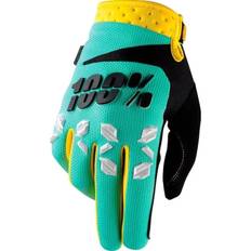 Green Motorcycle Gloves 100% Airmatic Motocross Handschuhe, grün-türkis, Größe für Männer