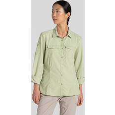 Tops Craghoppers Women's NosiLife Adventure Long Sleeved Shirt III Bud Green